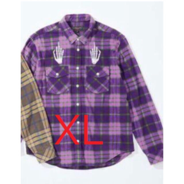 Supreme(シュプリーム)のHYSTERIC GLAMOUR Plaid Flannel Shirt　XL メンズのトップス(Tシャツ/カットソー(七分/長袖))の商品写真