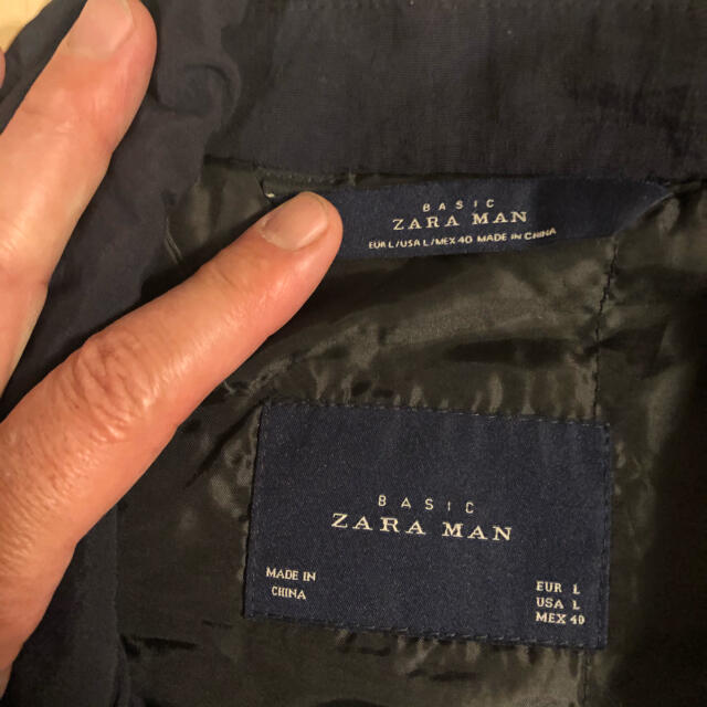 ZARA(ザラ)のR-67 ザラ　ナイロン　ライダース風 メンズのジャケット/アウター(ライダースジャケット)の商品写真