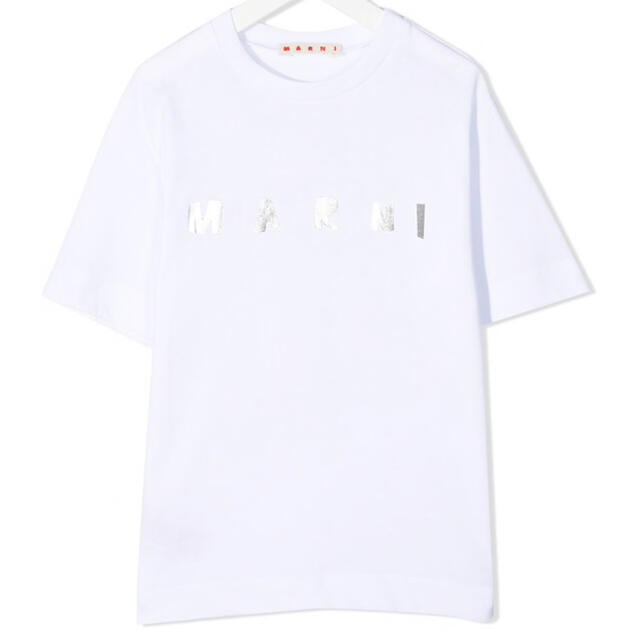 【新作】MARNI シルバーロゴTシャツ　ホワイト　10