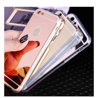 iPhone6.6s.6プラス用光沢ミラーケース☆シルバー(iPhoneケース)