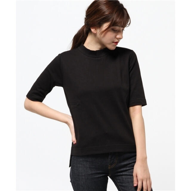 moussy(マウジー)のMOUSSY Middleneck plain tops レディースのトップス(Tシャツ(半袖/袖なし))の商品写真