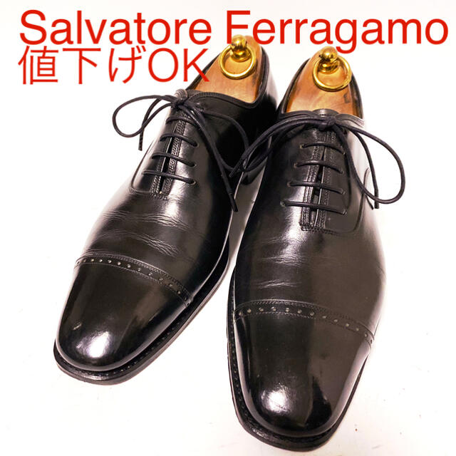 Salvatore Ferragamo(サルヴァトーレフェラガモ)の585.Salvatore Ferragamo トラメッザ セミブローグ 7.5 メンズの靴/シューズ(ドレス/ビジネス)の商品写真