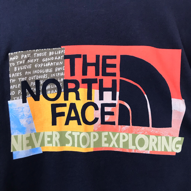 THE NORTH FACE(ザノースフェイス)のゆったりモデル ♪ XL ~ L 新品 ノースフェイス ロンT 濃紺 メンズのトップス(Tシャツ/カットソー(七分/長袖))の商品写真