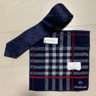 カルバンクライン(Calvin Klein)のカルバンクライン　ネクタイ　ハンカチ　新品(ネクタイ)