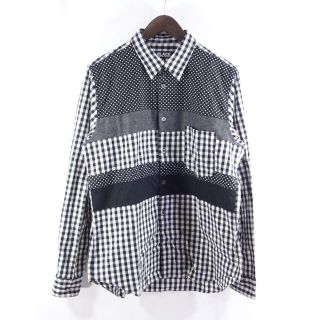 コムデギャルソン(COMME des GARCONS)のC.D GARCONS BLACK L/S PATCHWORK SHIRT 大名(シャツ)