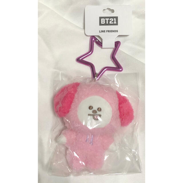 防弾少年団(BTS)(ボウダンショウネンダン)のBTS BT21 ピンクカラーマスコットキーリング　chimy エンタメ/ホビーのおもちゃ/ぬいぐるみ(キャラクターグッズ)の商品写真