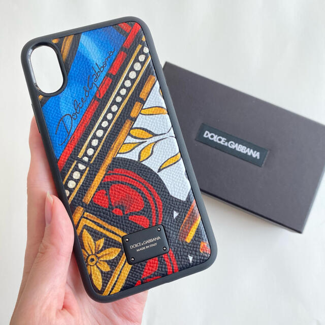 White付属品【新品】Dolce&Gabbana ステンドグラス iPhoneXR ケース