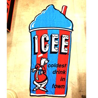 ICEE BEACHMAT アイシービーチマット　タオル　BLUE  ブルー(タオル/バス用品)