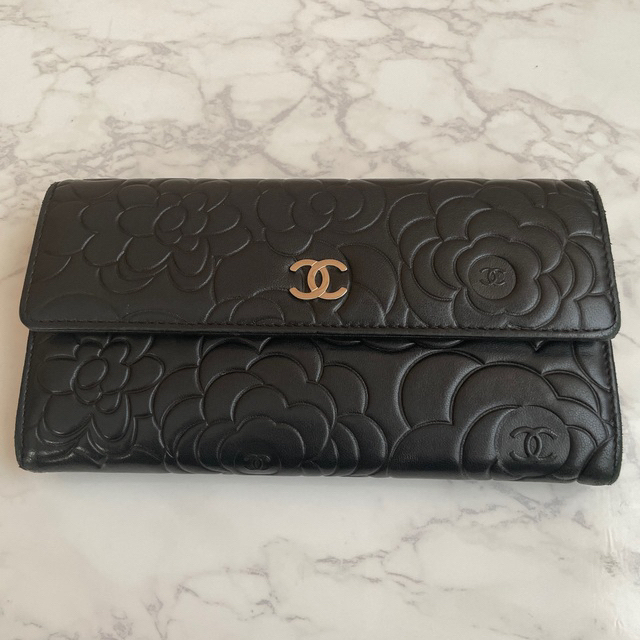 CHANEL カメリア長財布ファッション小物