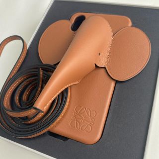 ロエベ(LOEWE)のラスト１【新品】LOEWE エレファント iPhoneX/XSケース ブラウン(iPhoneケース)