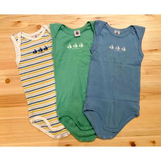 プチバトー(PETIT BATEAU)のプチバトー　ノースリーブ肌着　24m(肌着/下着)