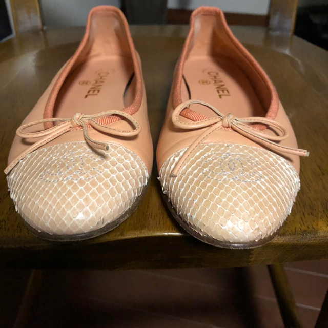 Chanel フラットシューズ 37.5 バレエシューズ Chanel フラットシューズ 37.5 バレエシューズ
