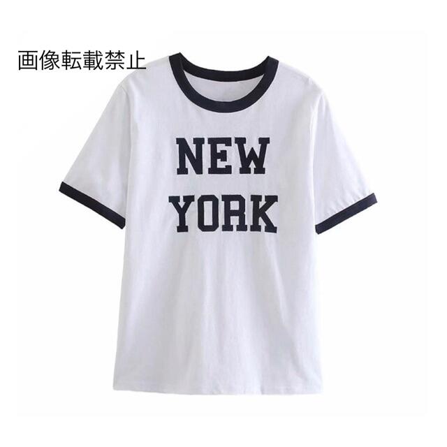 ZARA(ザラ)の🌼春新作💐3950◆ロゴ 半袖 Tシャツ レディースのトップス(Tシャツ(半袖/袖なし))の商品写真