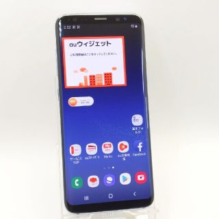 サムスン(SAMSUNG)の美品♪ simフリー♪ Galaxy S8  SCV36  AU(スマートフォン本体)