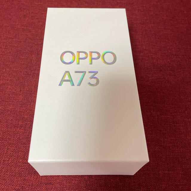 OPPO(オッポ)のOPPO A73 ネイビーブルー　楽天モバイル スマホ/家電/カメラのスマートフォン/携帯電話(スマートフォン本体)の商品写真