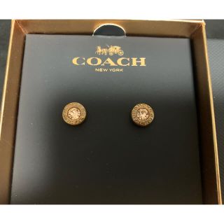 コーチ(COACH)のcoachピアスピンクゴールド(ピアス)