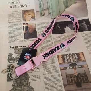 新品タグ付き/NFL/RAIDERS/レイダース/ネックストラップ/アメフト(ネックストラップ)