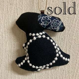 ミナペルホネン(mina perhonen)の【ハンドメイド】ミナペルホネン  ミニうさチャーム(チャーム)