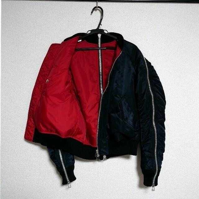 JOHN LAWRENCE SULLIVAN(ジョンローレンスサリバン)のjohnlawrencesullivan　zip MA-1 メンズのジャケット/アウター(ブルゾン)の商品写真