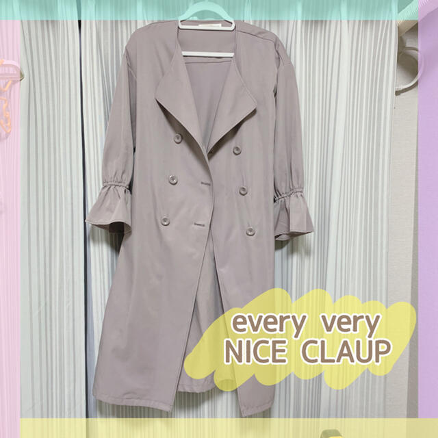 NICE CLAUP(ナイスクラップ)のevery very NICE CLAUP トレンチコート レディースのジャケット/アウター(トレンチコート)の商品写真