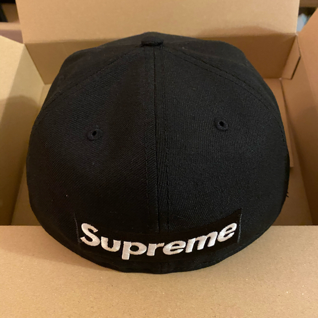 Supreme Reverse Box Logo New Era 黒　7 1/2 3