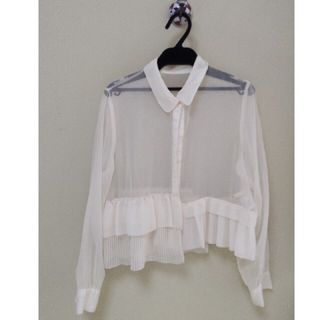 リリーブラウン(Lily Brown)のLily brown フリルブラウス(シャツ/ブラウス(長袖/七分))