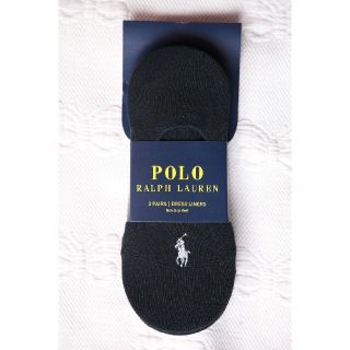 ポロラルフローレン(POLO RALPH LAUREN)のPOLO ラルフローレンのレディースのフットカバー3足セット【新品】ブラック(ソックス)