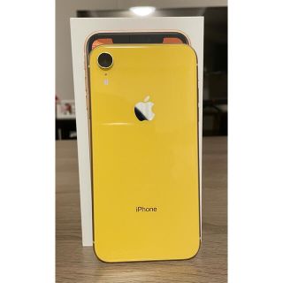 アイフォーン(iPhone)の美品　iPhone XR 128GB yellow！　SIMフリー(スマートフォン本体)