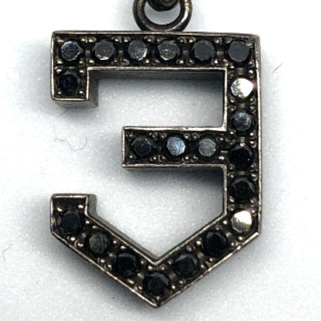 コアジュエルス ニューメラル ナンバーチャーム/SV925×ブラックダイヤ