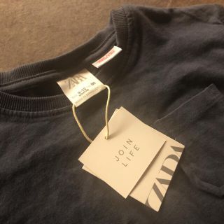 ザラキッズ(ZARA KIDS)のzara baby ロンT 80 新品未使用タグ付き(Ｔシャツ)