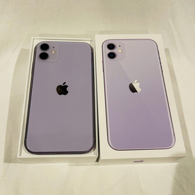 iPhone11/パープル/128GB/傷なし/バッテリー100%