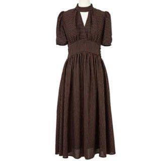 Herlipto♡striped midi dress(ロングワンピース/マキシワンピース)