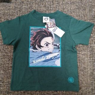 ジーユー(GU)の新品未使用 GU 鬼滅の刃 炭治郎 Tシャツ 110 キッズ ジーユー 半袖(Tシャツ/カットソー)