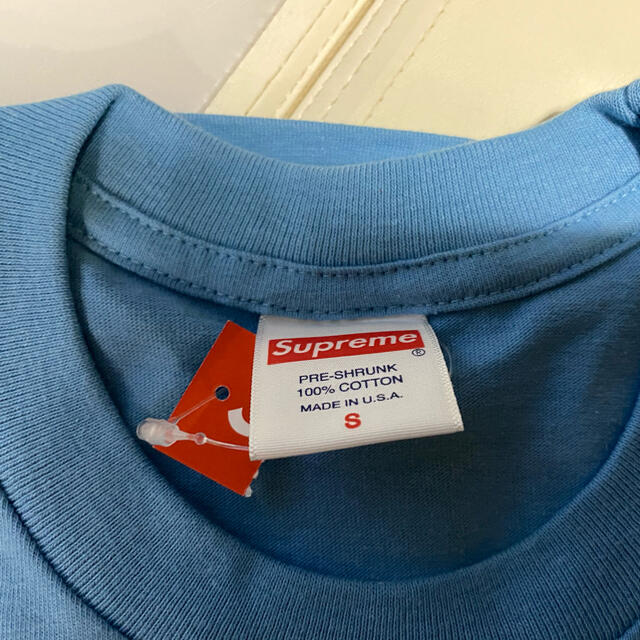 【S】Supreme t shirt blue 新品未使用シュプリーム 2