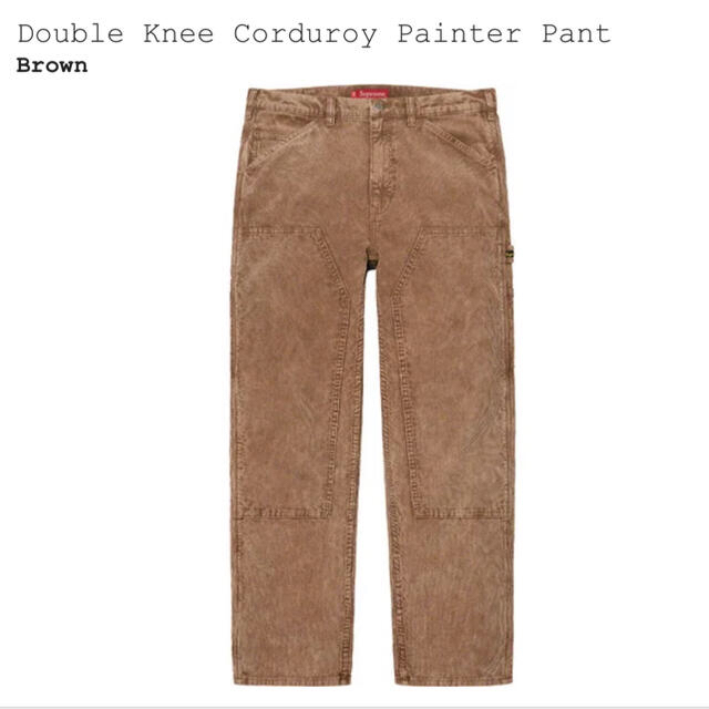 Supreme double knee corduroy pant 32