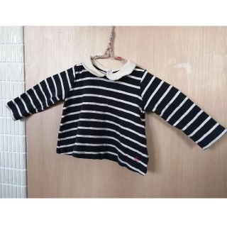 プチバトー(PETIT BATEAU)の[専用]PETIT BATEAU　衿つきマリニエールブラウス(シャツ/カットソー)