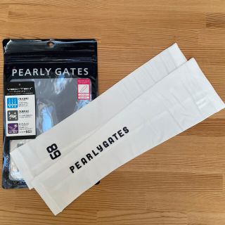 パーリーゲイツ(PEARLY GATES)の新品 パーリーゲイツ アームカバー 白(ウエア)