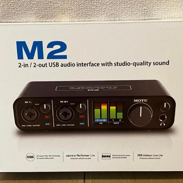 MOTU M2 オーディオインターフェイス USB Type-C 【新品未開封】 楽器のDTM/DAW(オーディオインターフェイス)の商品写真