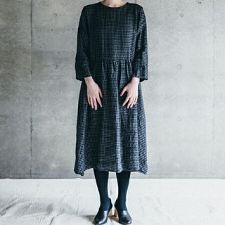 フォグリネンワーク(fog linen work)の最終値下げ ♪ foglinenwork LOTTA DRESS (ひざ丈ワンピース)