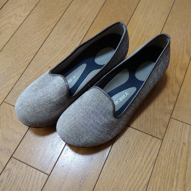 Re:getA(リゲッタ)のリゲッタ　スリッポン　茶 レディースの靴/シューズ(スリッポン/モカシン)の商品写真