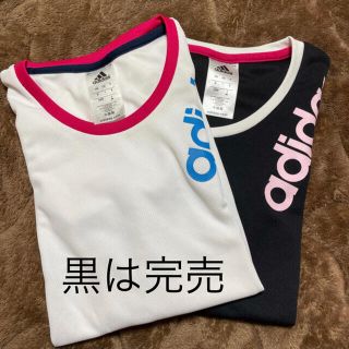 アディダス(adidas)のadidas レディースTシャツ　白(Tシャツ(半袖/袖なし))