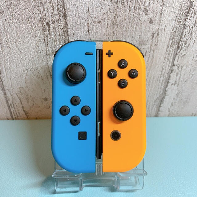 Nintendo美品 人気カラー ブルー  オレンジ Switch 左右セット ジョイコン