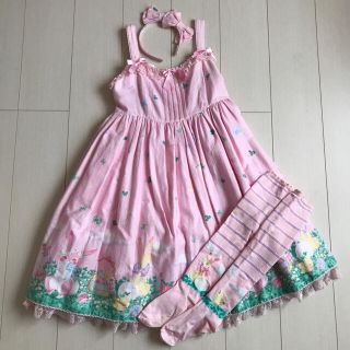 アンジェリックプリティー(Angelic Pretty)のAngelic Pretty♡happy garden 3点セット(ひざ丈ワンピース)