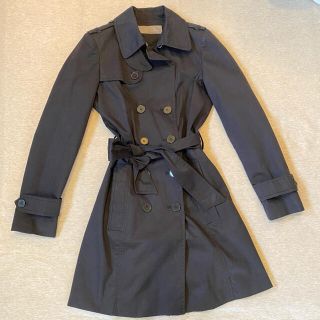 ザラ(ZARA)の超美品！ZARA トレンチコート　XS ブラック　黒　ザラ　アウター(トレンチコート)