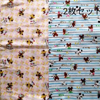 【再販ラスト1セット】くまのがっこう生地②　ハギレ布(生地/糸)
