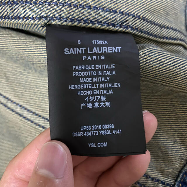 Saint Laurent(サンローラン)の2015aw saint laurent paris デニムジャケット メンズのジャケット/アウター(Gジャン/デニムジャケット)の商品写真