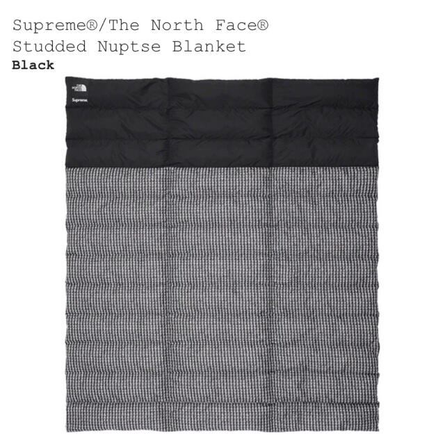 新品未開封 Supreme North Face Nuptse Blanket