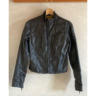 バーブァー(Barbour)のBARBOUR レディース　ライダース　S 黒(ライダースジャケット)