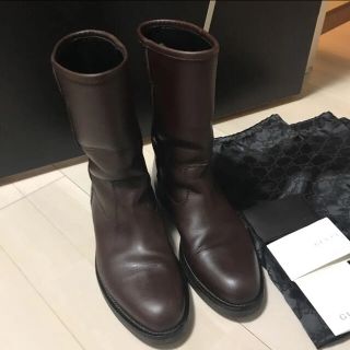 グッチ(Gucci)のGUCCI ロングブーツ ヒールブーツ(ブーツ)