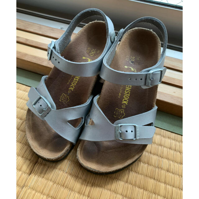 BIRKENSTOCK(ビルケンシュトック)の【ご予約】ビルケンシュトック  リオ　キッズ　19.0 シルバー キッズ/ベビー/マタニティのキッズ靴/シューズ(15cm~)(サンダル)の商品写真